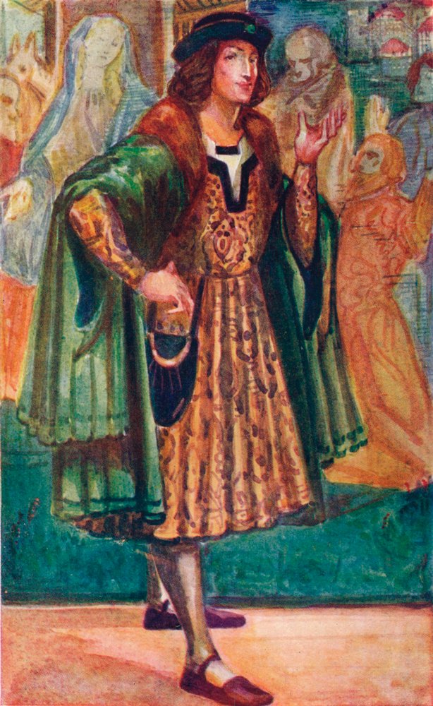 Człowiek czasów Ryszarda III, 1907 autorstwa Dion Clayton Calthrop
