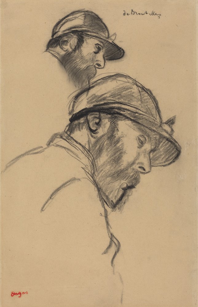 Studium dżokeja (M. de Broutelles) autorstwa Edgar Degas