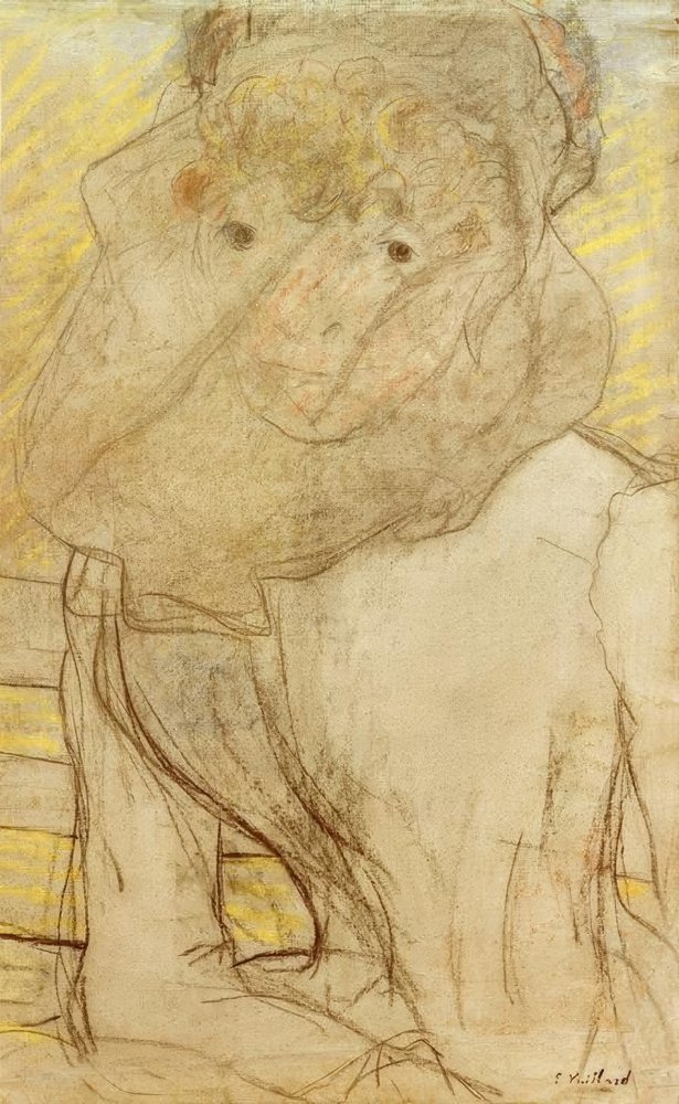 Młoda kobieta z fioletem autorstwa Edouard Vuillard