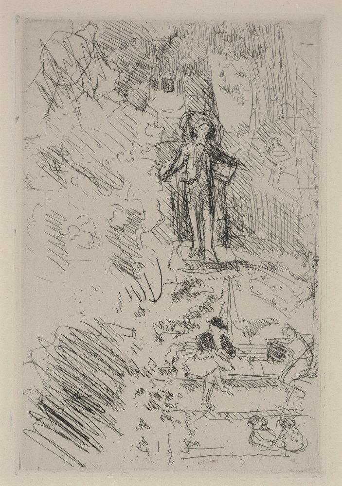 Małe szkice na placu autorstwa Edouard Vuillard