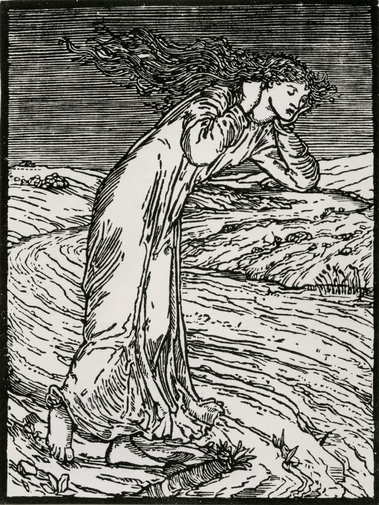 Psyche rzucająca się do rzeki autorstwa Edward Coley (after) Burne-Jones
