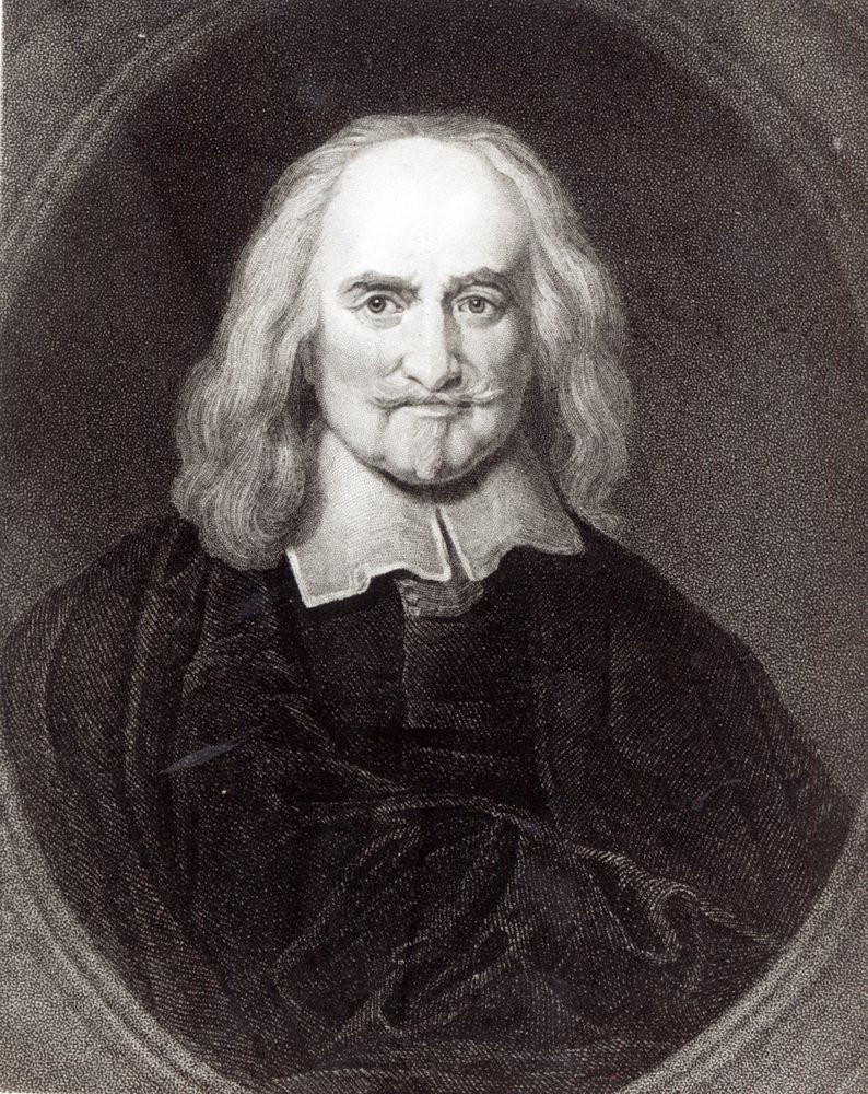 Thomas Hobbes (1588-1679) z „Galerii Portretów”, wydanej w 1833 r. autorstwa English School