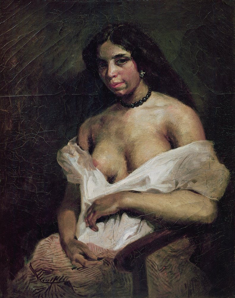 Kobieta Mulat, ok. 1821-24 autorstwa Ferdinand Victor Eugene Delacroix