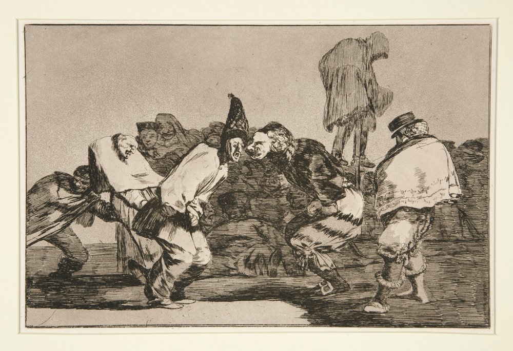 Disparate de carnaval (Szaleństwo karnawałowe), pl. 14 z serii Los proverbios autorstwa Francisco de Goya