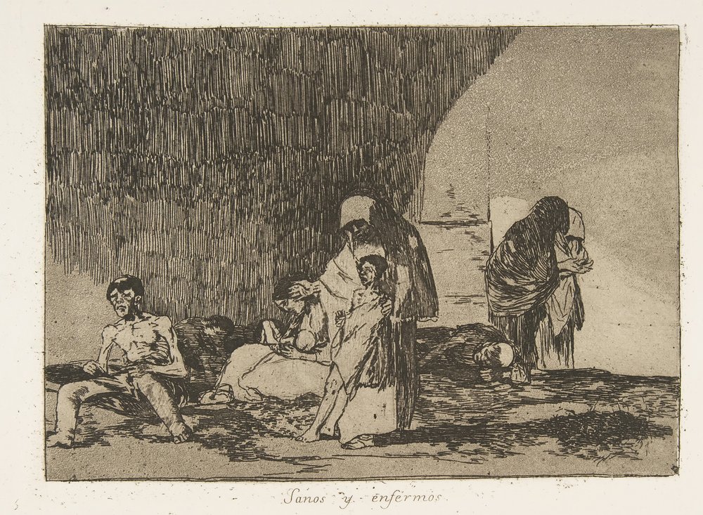 Tablica 57 z The Disasters of War Los Desastres de la Guerra: Th..., 1811-12 opublikowana w 1863 r. autorstwa Francisco de Goya