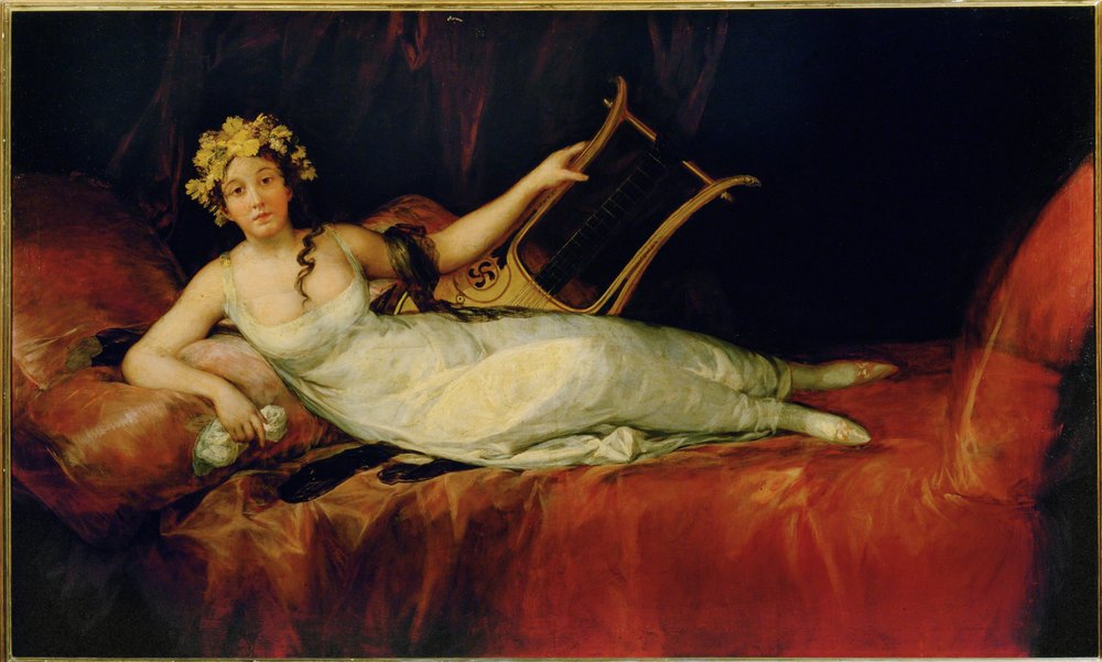 Markiza Santa Cruz, córka książąt Osuna (obraz na płótnie) autorstwa Francisco Jose de Goya y Lucientes