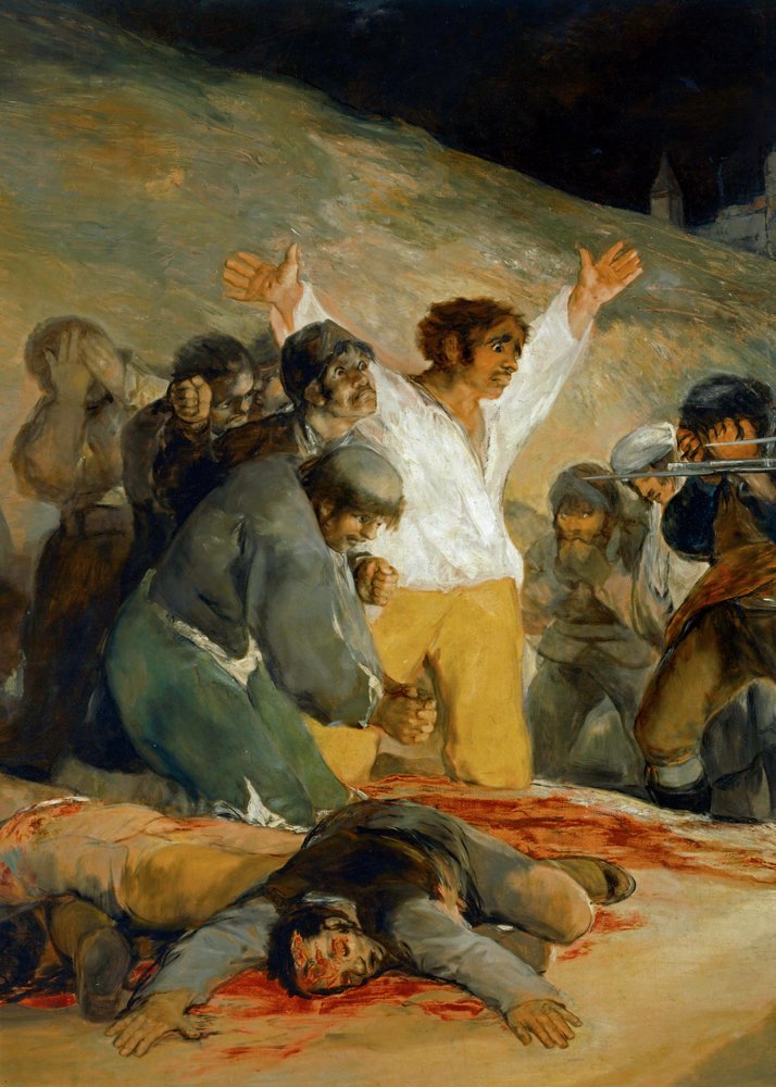 Trzeci maja (olej na płótnie) autorstwa Francisco Jose de Goya y Lucientes