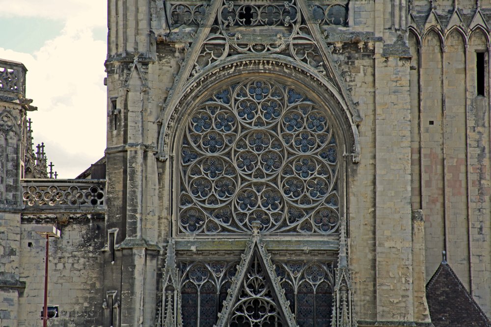 Przedstawiający widok rozety autorstwa French School