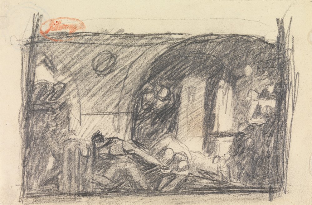 Scena więzienna autorstwa George Romney