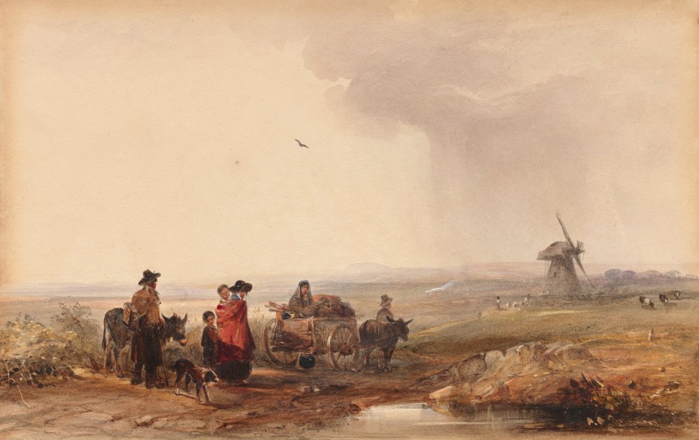 Obóz cygański, Holandia, XIX wiek autorstwa George Bryant Campion