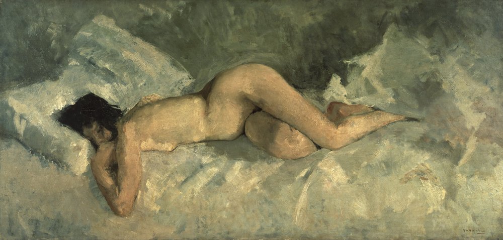 Leżący akt, ok. 1887 autorstwa George Hendrik Breitner