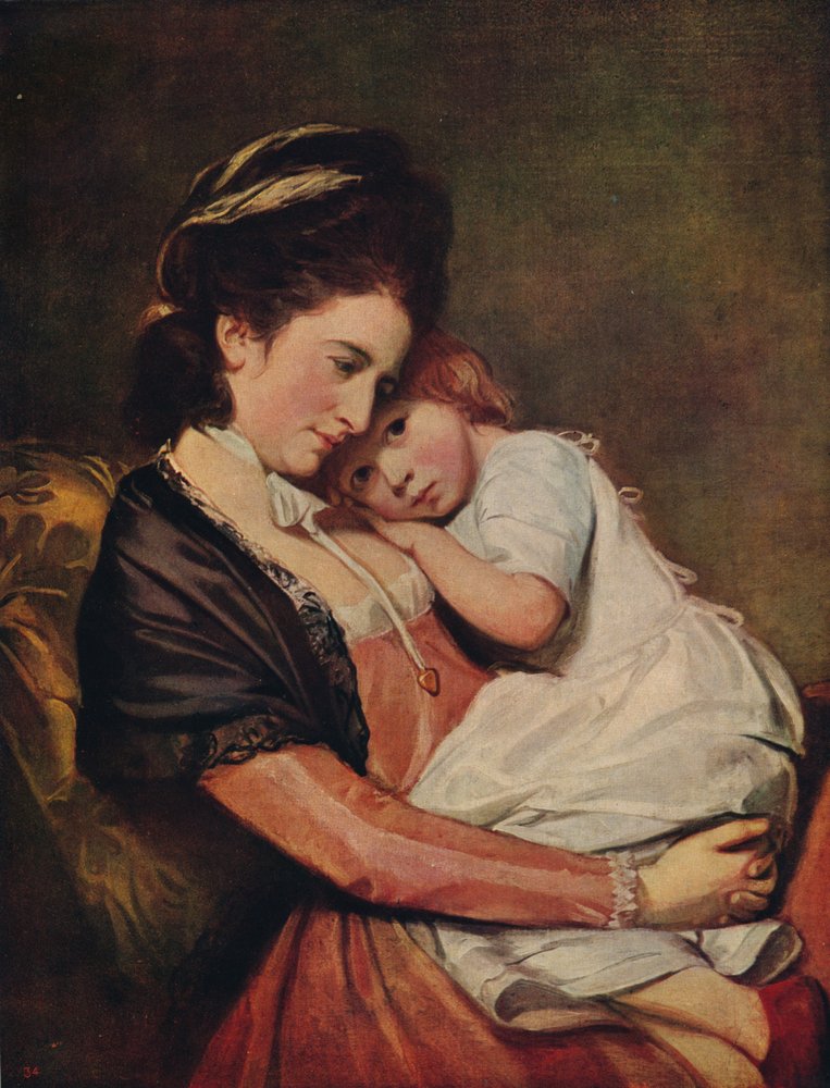 Pani Johnstone i jej syn, 1775-1780, ok. 1915 autorstwa George Romney