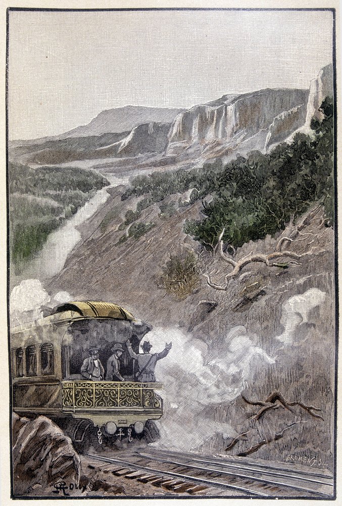 Było równie piękne jak Park Narodowy Yellowstone (strona 285) w „Testamencie dziwaka“ Juliusza Verne