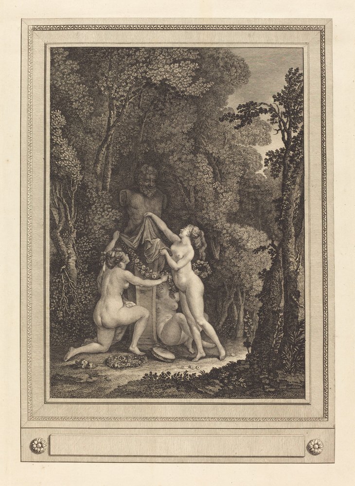 Skrupulatne nimfy, 1784. autorstwa Geraud Vidal