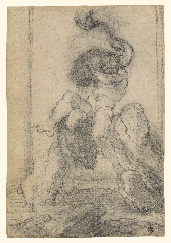 Morski bóg z delfinem autorstwa Gian Lorenzo Bernini
