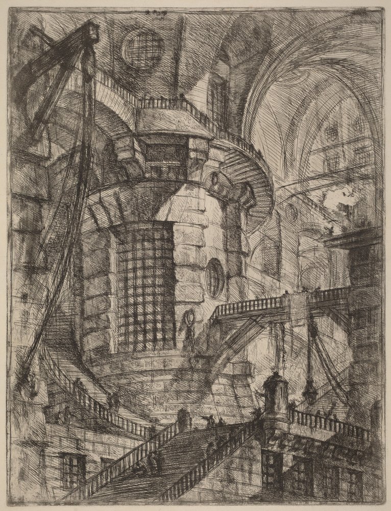 Okrągła wieża autorstwa Giovanni Battista Piranesi