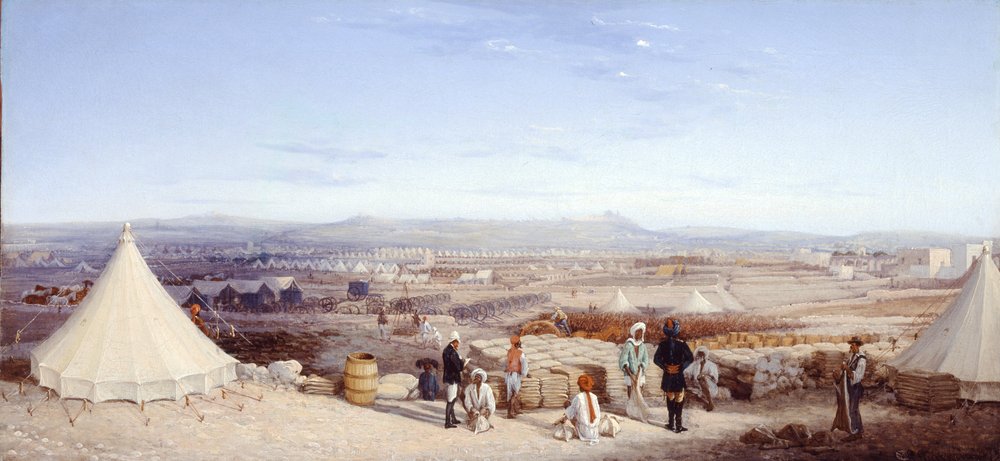 Obóz Kawalerii Indyjskiej, Malta, 1878 autorstwa Girolamo Gianni
