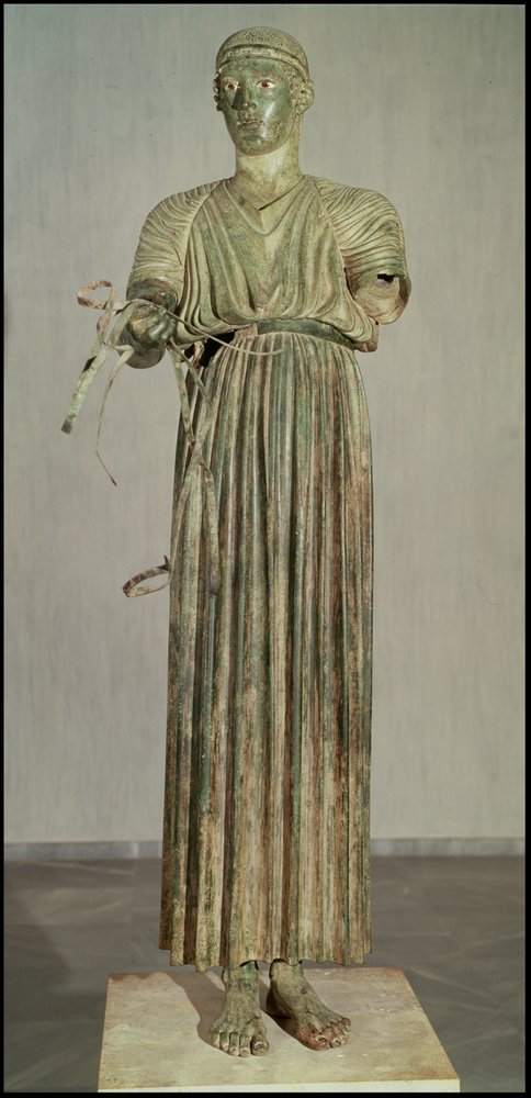 Charioteer, ok. 470 pne (brąz) (patrz także 155948) autorstwa Greek