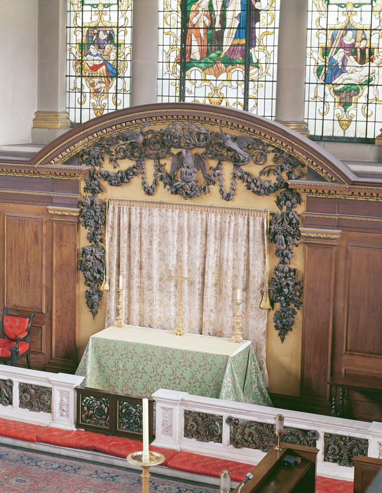 Reredo (drewno) autorstwa Grinling Gibbons