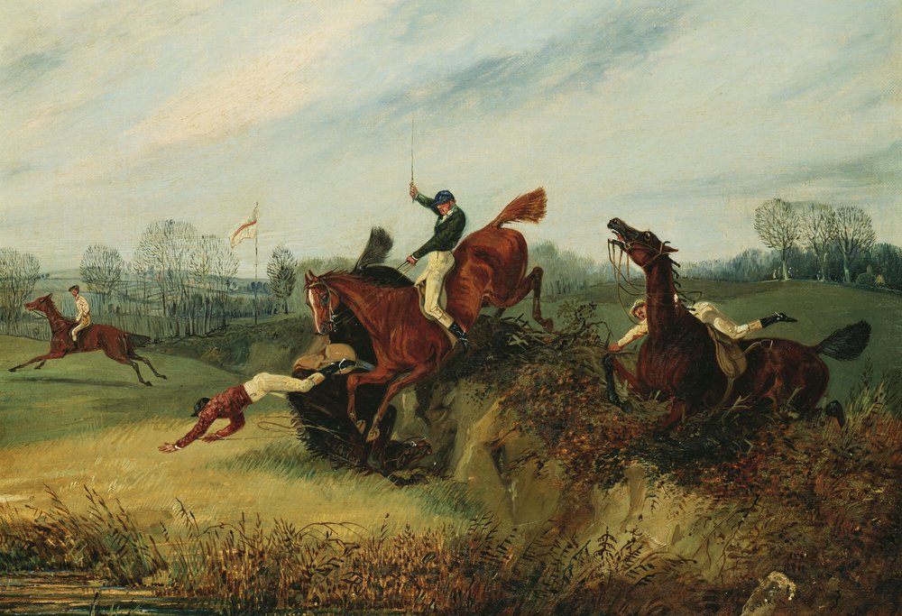 Incydent podczas zimowego spotkania Lucasa autorstwa Henry Thomas Alken