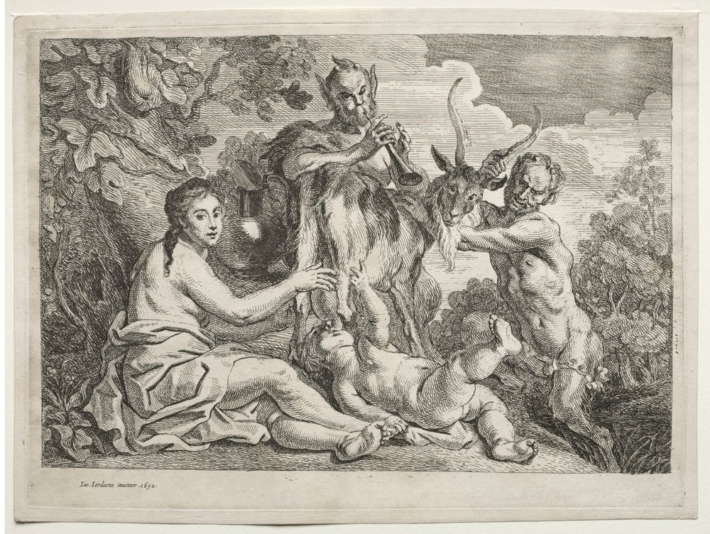 Jowisz karmiony przez kozę Almateę, 1652. autorstwa Jacob Jordaens