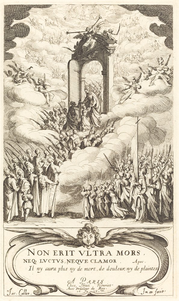Frontyspis do „Kalendarza świętych” autorstwa Jacques Callot