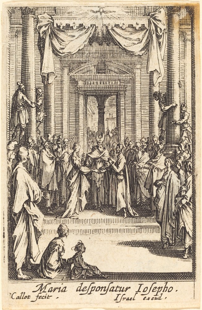Wesele Dziewicy w 1630 r. lub później. autorstwa Jacques Callot