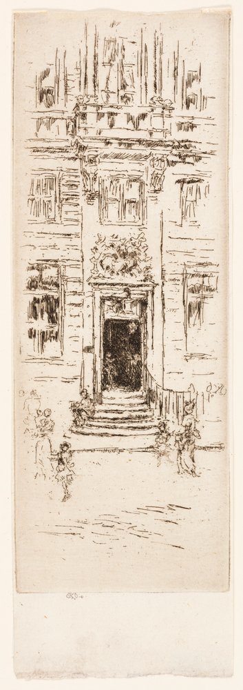 Dom Łabędzia, Bruksela autorstwa James McNeill Whistler