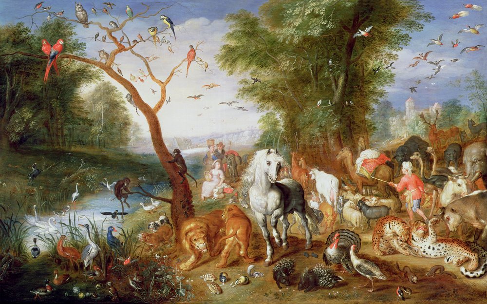 Zwierzęta wchodzące do Arki Noego (panel) autorstwa Jan van the Younger Kessel