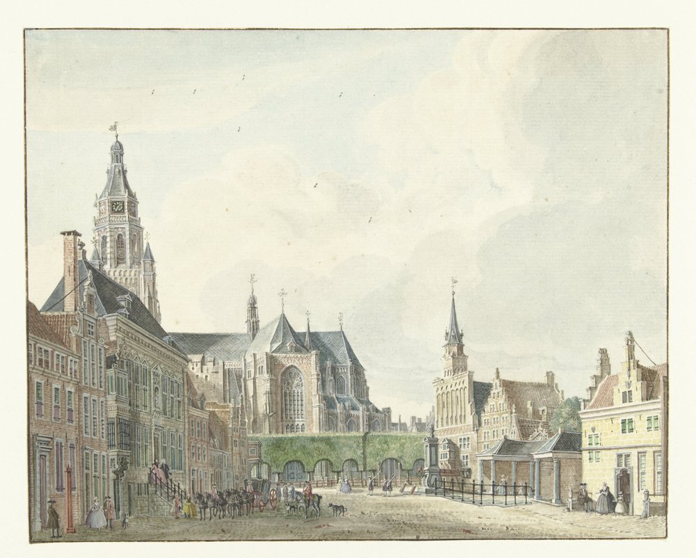 Rynek w Arnhem autorstwa Jan de Beijer