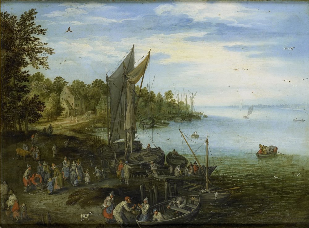 River Bank autorstwa Jan the Elder (after) Brueghel