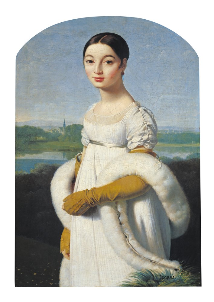 Portret Mademoiselle Caroline Rivière (1793-1803), 1805 autorstwa Jean Auguste Dominique Ingres