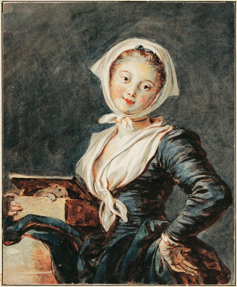 Dziewczyna ze świstakiem autorstwa Jean-Honore Fragonard