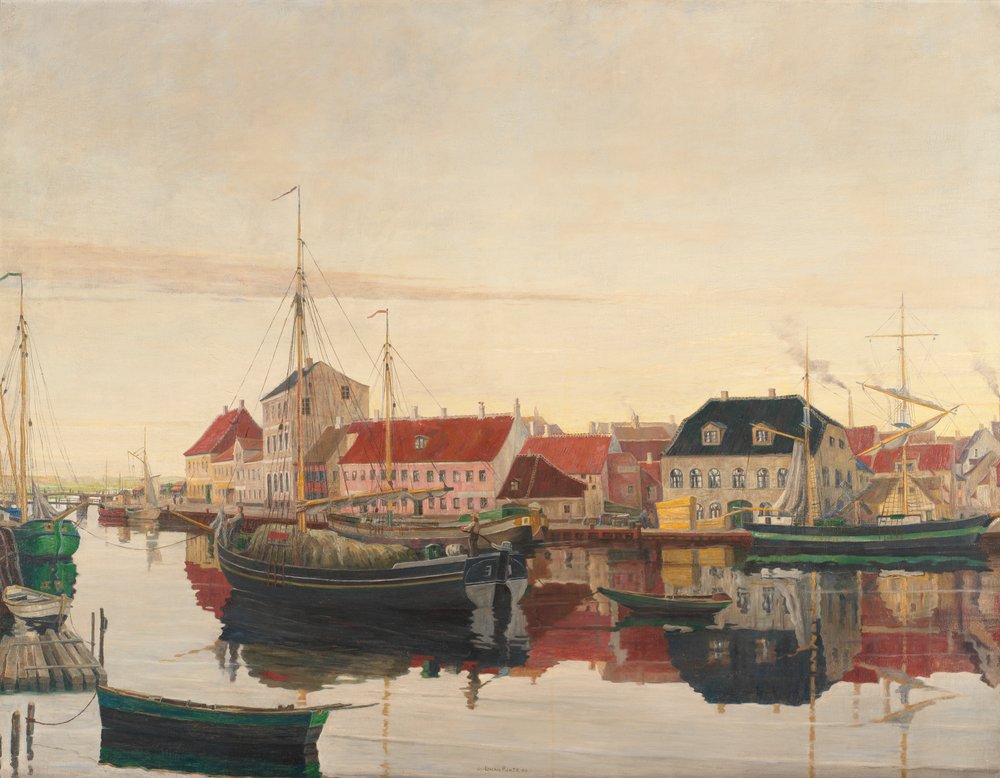 Port Randers autorstwa Johan Rohde