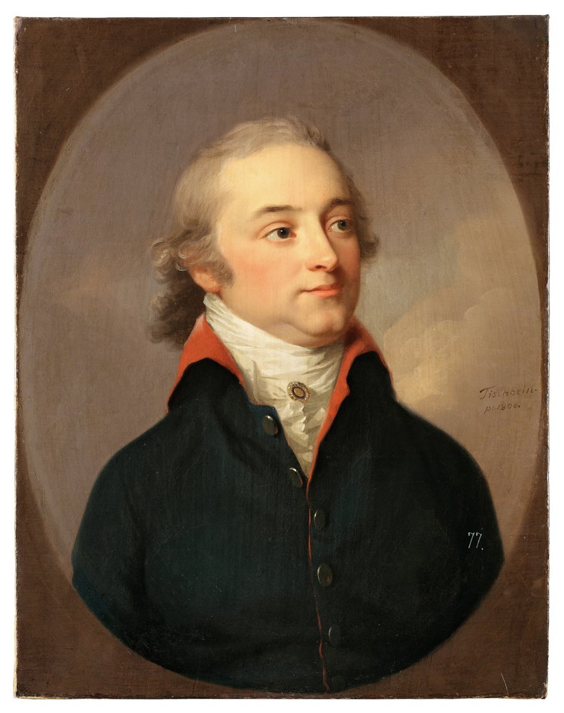 Portret Friedricha Karla Ludwiga, księcia Schleswig-Holstein-Sonderburg-Beck 1757-1816, 1800 autorstwa Johann Friedrich August Tischbein