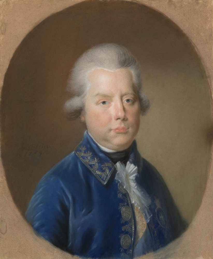 Wilhelm V, książę Orański, 1789 (pastel na pergaminie) autorstwa Johann Friedrich August Tischbein