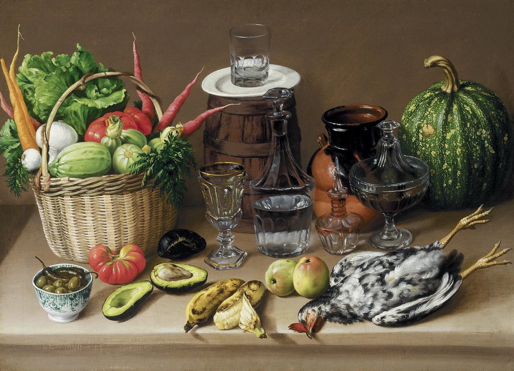Martwa natura, ok. 1870 autorstwa Jose Agustin Arrieta