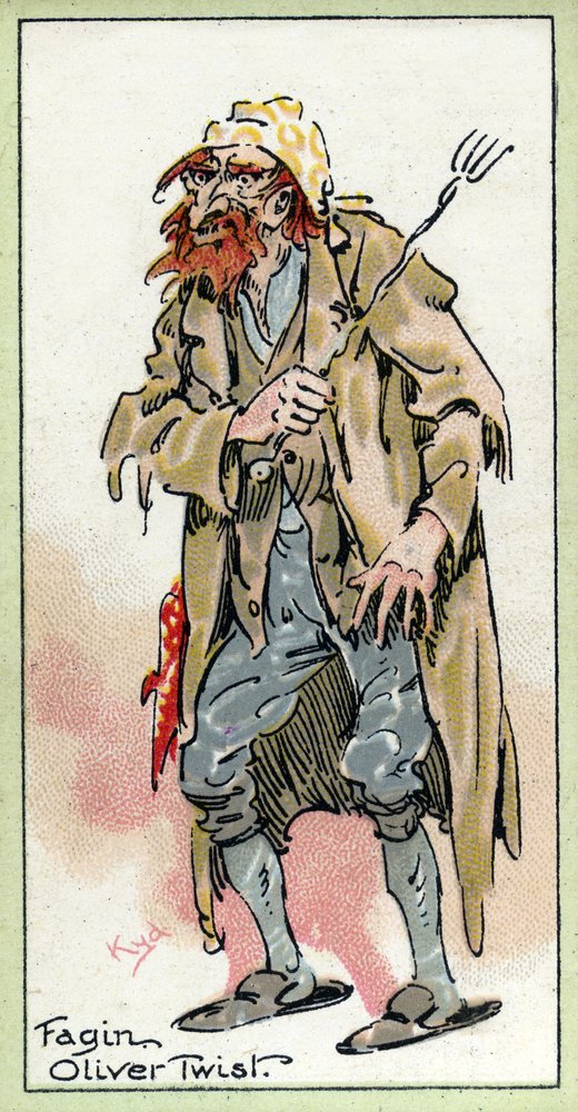 Fagin z „Olivera Twista” Charlesa Dickensa, 1923 autorstwa Joseph Clayton Clarke