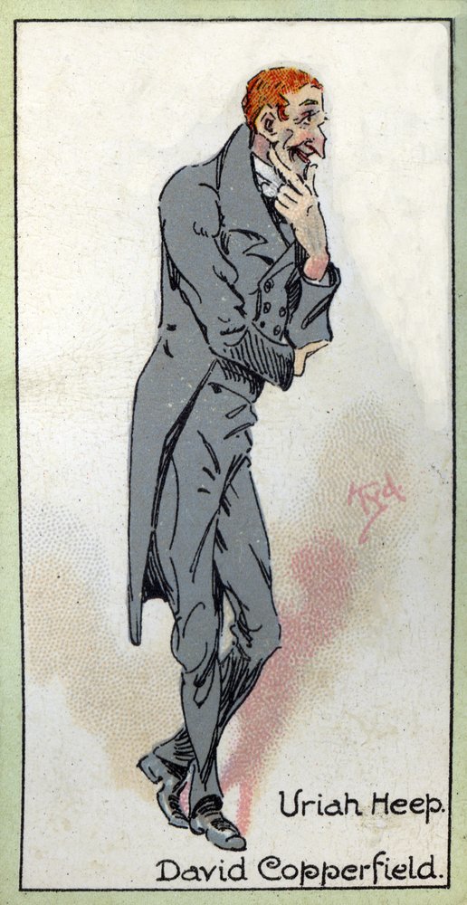Uriah Heep, z „Davida Copperfielda” Charlesa Dickensa, 1923 autorstwa Joseph Clayton Clarke