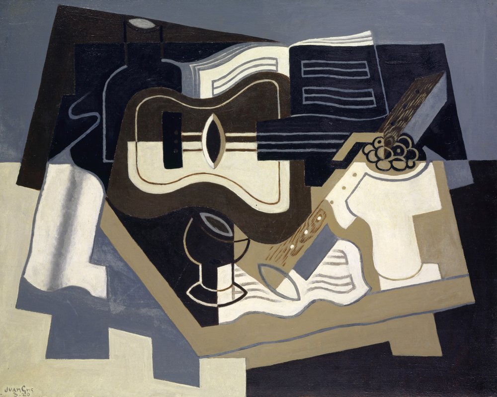 Гитар ба кларнет, 1920 оны поли autorstwa Juan Gris