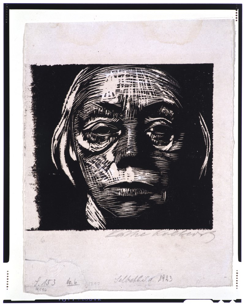 Autoportret, 1923 autorstwa Käthe Kollwitz