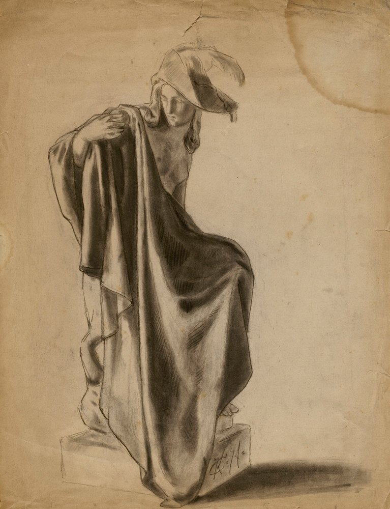 (Bez tytułu) (Studium draperii) autorstwa Kenyon Cox