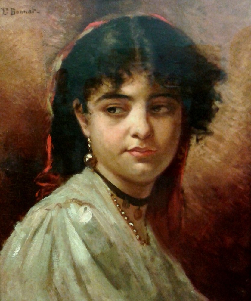 Głowa kobietyPortugalczycy: Cabeca de mulhern autorstwa Leon Joseph Florentin Bonnat