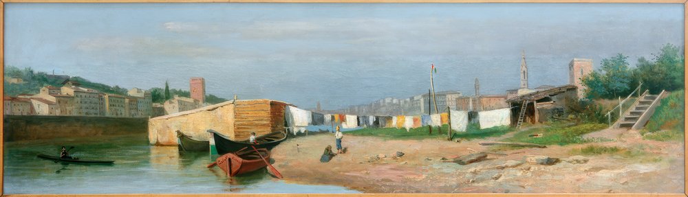 Słodkie lenistwo nad brzegiem Arno autorstwa Lorenzo Gelati