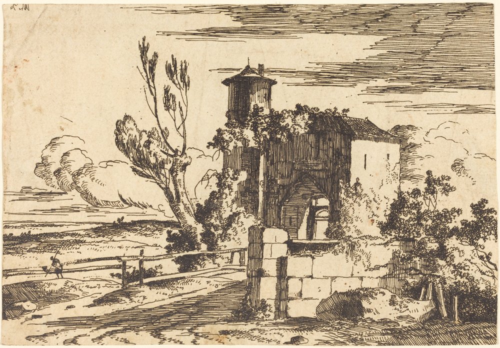 Monumentalne wejście autorstwa Louis Gabriel Moreau the Elder