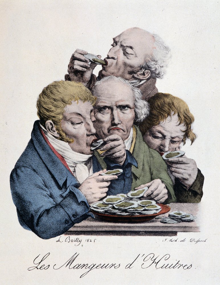 Jedzący ostrygi - L. Boilly autorstwa Louis Leopold Boilly