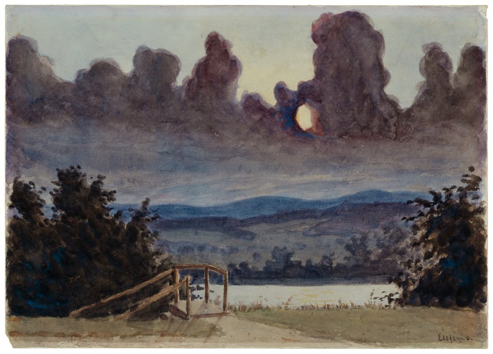Ciemne chmury, ok. 1901 (akwarela i ołówek na papierze) autorstwa Louis Michel Eilshemius