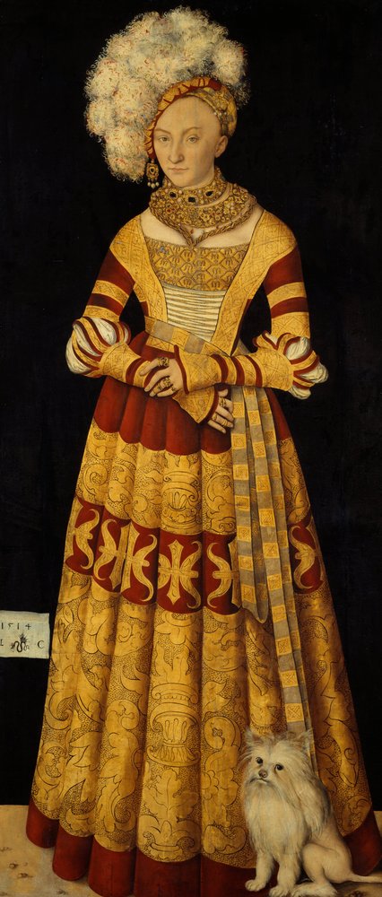 Księżna Katarzyna Meklemburska 1487-1561, 1514 autorstwa Lucas Cranach the Elder