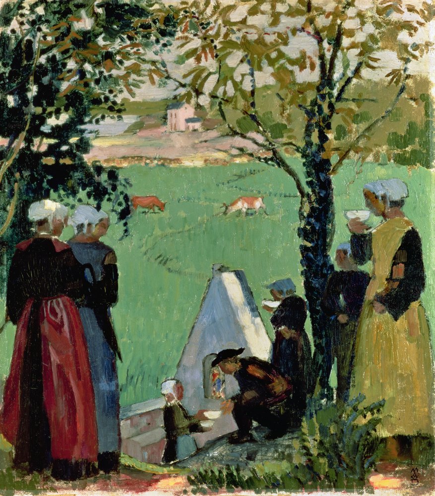 Święte źródło w Guidel, ok. 1905 autorstwa Maurice Denis