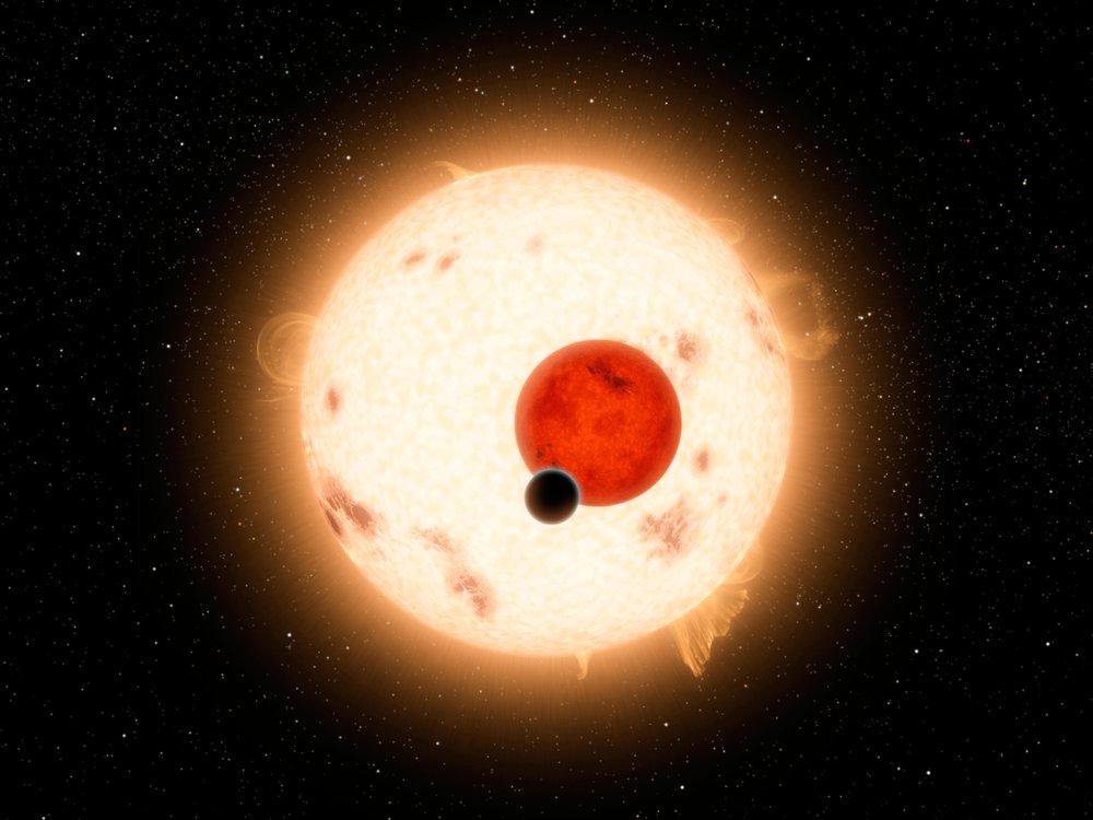 Kepler-16 autorstwa National Aeronautics and Space Administration National Aeronautics and Space Administration